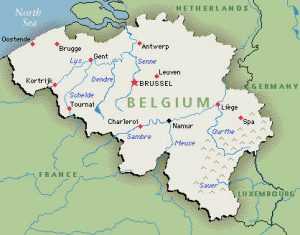 نقشه بلژیک