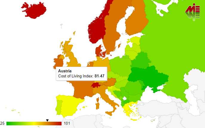 هزینه تحصیل و زندگی در اتریش 