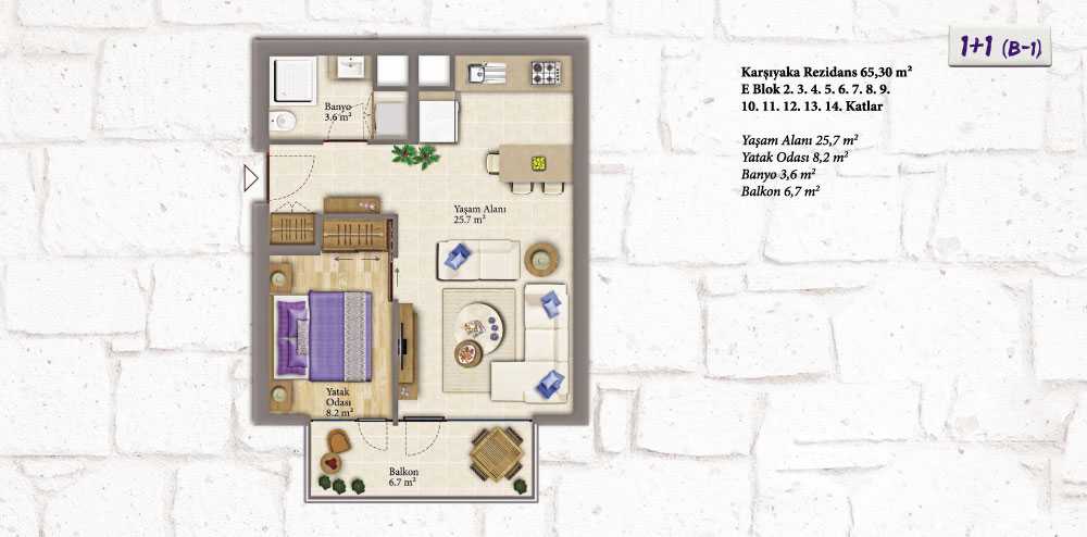 Ege Yakasi Karsiyaka Residence Kat Planlari Floor Plans 4