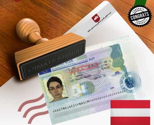 ویزای تحصیلی اتریش خانم نجفی