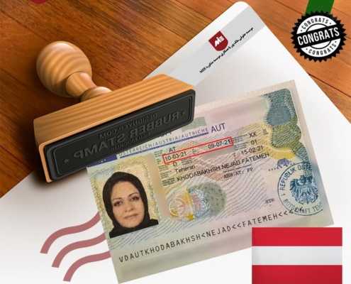 ویزای تحصیلی اتریش خانم خدابخش نژاد
