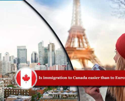 Is immigration to Canada easier than to Europe?