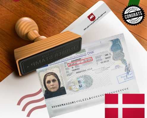 ویزای تحصیلی دانمارک خانم معصومی