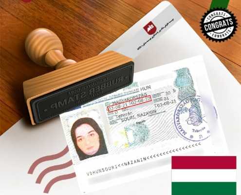 ویزای تحصیلی مجارستان خانم ثوری