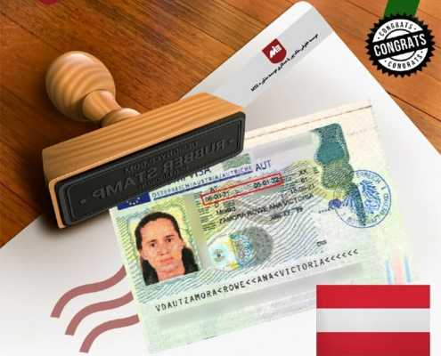 ویزای تحصیلی اتریش خانم zamora