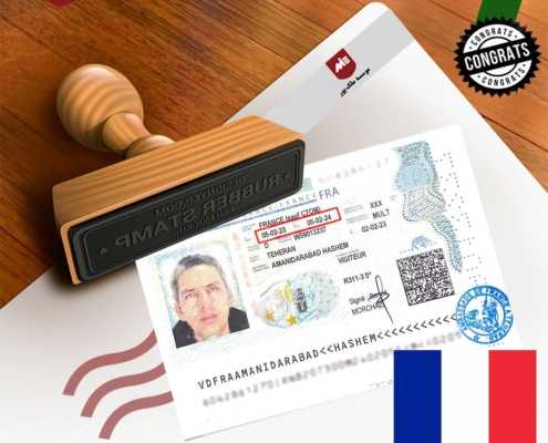 ویزای خودحمایتی فرانسه-اقای هاشمی امانی