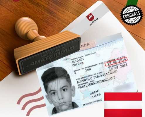 کارت اقامت همراه اتریش-خانواده علیدادی2