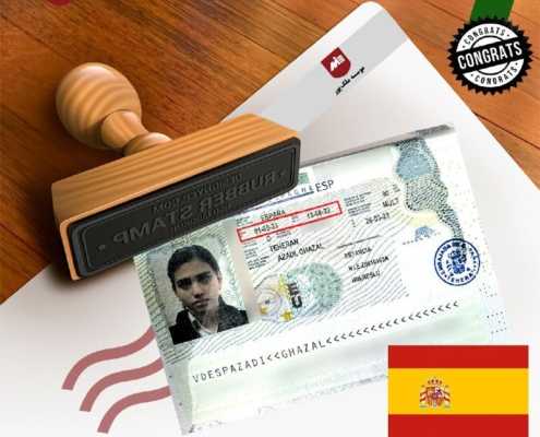 ویزای دانشجویی اسپانیا- خانم غزل آزادی
