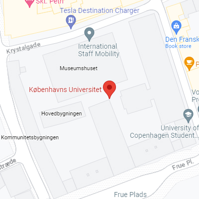 نقشه دانشگاه کپنهاگ