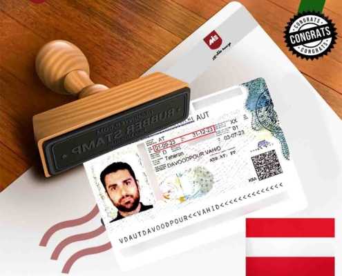 Austria visa - Vahid Davoudpour