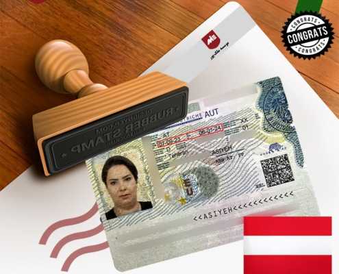 ویزای تحصیلی اتریش خانم آسیه ملک پرست1