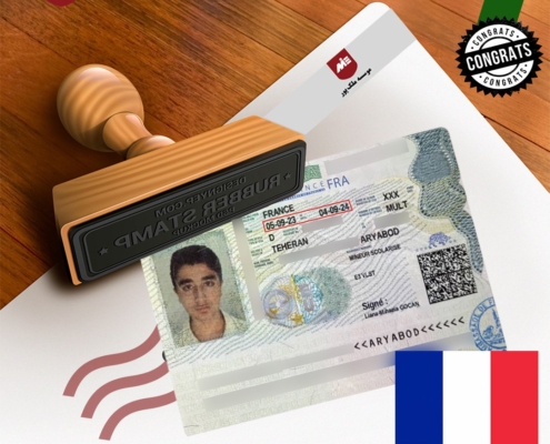 ویزای تحصیلی فرانسه آریابد احمدی مرجقل