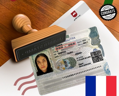ویزای تحصیلی فرانسه زهرا سنجری